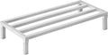 VEVOR Aluminum Dunnage Rack 48” x 20” Commercial Food Floor Rack 8” Off the Floor 1800 lbs Capacity All-Welded Aluminum Storage Rack for Storage in Restaurants Kitchens Garages and Vehicles