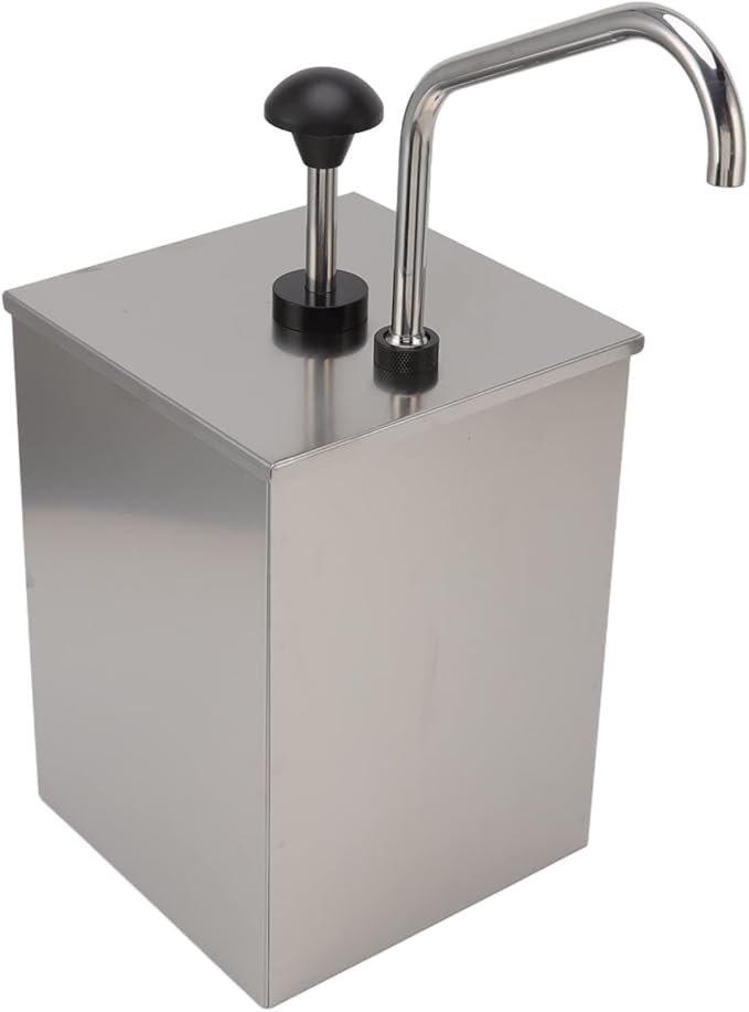 Soy Sauce Pump Dispenser Efficient Large Capacity Syrup Pressing Pump for Restaurant Kitchen Food Grade Stainless Steel
