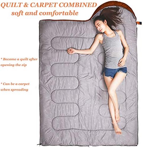 tuphen- Sleeping Bags for Adults Kids Boys Girls Backpacking Hiking Camping Microfiber Liner Cold Warm Weather 4 Seasons Indoor Outdoor Use Lightweight &amp Waterproof
