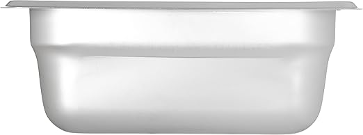 Carlisle FoodService Products Durapan Stainless Steel Pan 1/6 Size Hotel Pan for Catering Buffets Restaurants Stainless Steel 2.5 Inches Deep Silver (Pack of 6)