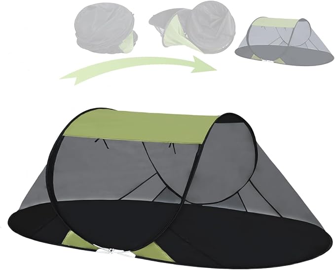 Akiky Pop Up Mosquito Tent for Camping1 Person Camping Tent with Bug Screen TentMosquito Net Foldable Portable for Adults Kids