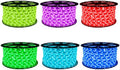 CBconcept® 165 Feet RGB Color Changing 120 Volt High Output LED SMD5050 Flexible Flat LED Strip Rope Light - Commercial Grade Indoor Outdoor use Ready to Plug n Shine