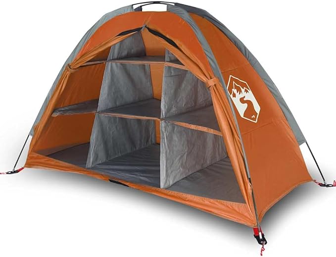 YAFF Storage Tent 9 Compartments Gray and Orange WaterproofSporting GoodsOutdoor RecreationCamping &amp HikingTents94376
