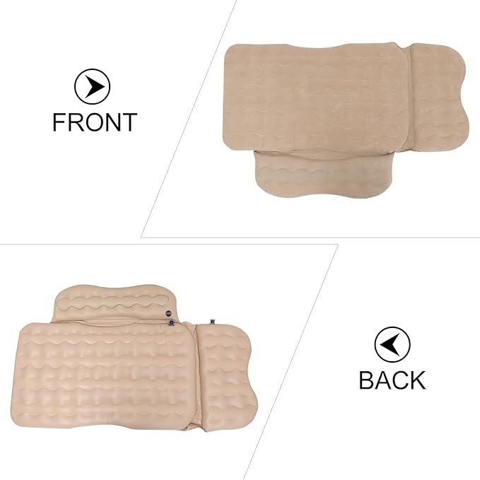 Split Inflatable Bed for Car Air Pump Portable Back Seat Mattress Travel Sleeping Pad for Camping and Road Trips Waterproof Design Easy to Inflate
