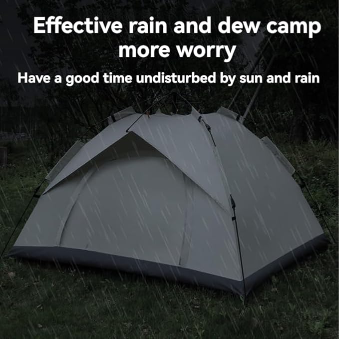 Camping Tent - Automatic Quick Open Windproof Easy Setup for Outdoor Beach Hiking Traveling