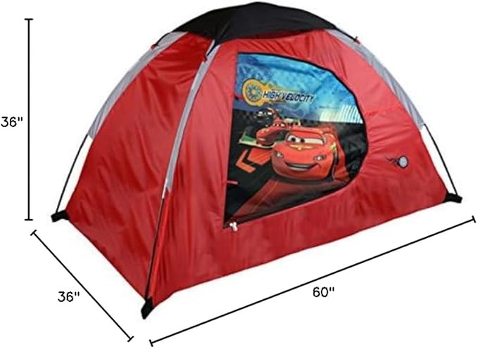 Disney Youth 2 Pole Dome Tent with Zip D Doors 5-Feet x 3-Feet x 36-Inch