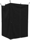EAGLE PEAK Portable Privacy Tent Changing Room for Pop Up Canopy Fits Canopies with Cross Bars Outdoor Hanging Privacy Curtain 55.1 L x 55.1 W x 80.7 H Black