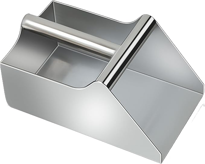 Food Mover - 25x14.5x12cm Stainless Steel Food Scoop | Tainless Steel Large Foods Grain Scoop | Kitchen Rice Grain Sc00p | Flour Scoops | Shovel Small Kitchen Utility Scoops for Bar Party