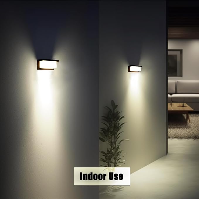 Modern Led Outdoor Wall Lights for House 18W Porch Light Fixture 3000K 4000K 5000K CCT Selectable Waterproof IP65 Exterior Lighting for GarageFront Door