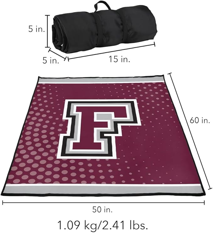 LOGOVISION Fordham University Picnic Outdoor Blanket 50x60 Logo Dots Foldable Blanket for Picnic Beach Camping Park Tailgate