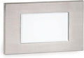WAC Landscape Lighting LEDme 120V LED Horizontal Diffused Indoor and Outdoor Step and Wall Light 3000K Built-in LED in Stainless Steel