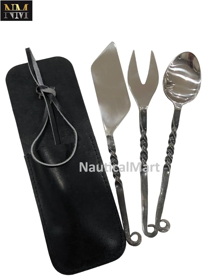 Dining Set Feasting Utensils with 3 pieces Cutlery Knife Fork Spoon Decoration Cutlery Medieval Viking