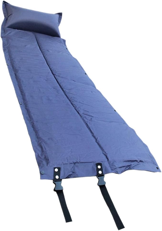 Wakauto Inflatable Camping Mat with Ergonomic Pillow Wear Resistant Sleeping Pad for Outdoor Camping and Hiking Lightweight Sleep Accessory for Backpacking and Tent Use