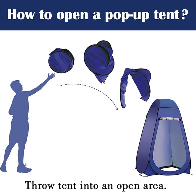 Pop Up Tent Upgrade Privacy Shower Tent Portable Outdoor Sun Shelter for Toilet Camping Biking Beach with Carry Bag | Upgrade Privacy Outdoor Sun Shelter for Toilet Camping Biking Beach with C