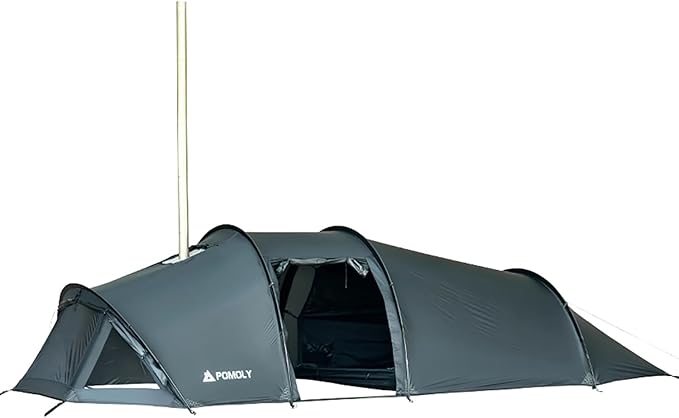 POMOLY Openvista 3 Tunnel Tent 3P Camping Hot Tent Wood Stove Tent