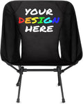 Custom Camping Chair with Photo &amp Text Personalized Outdoor Lightweight Foldable Backpacking Chair with Side Pockets for Patio Beach Fishing