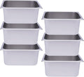 6 Pack 1/2 Size Stainless Steel Steam Hotel Pan 12.99x10.24x6in Steam Table Pan Food Service Pan for Party Kitchen Restaurant Hotel