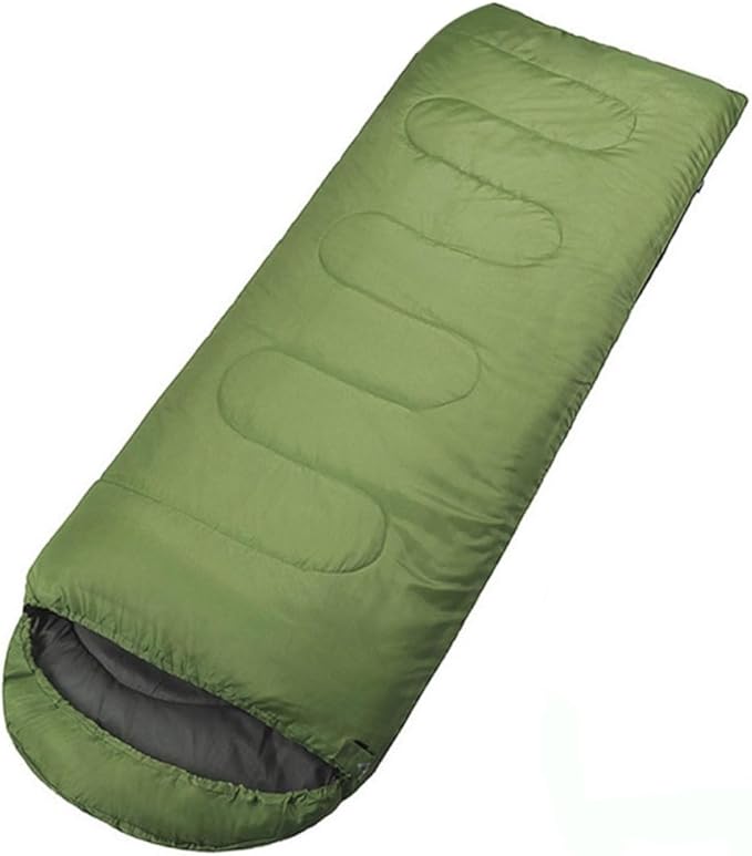 Balacoo Hooded for Camping and Hiking Lightweight Mummy Design with Drawstring Hood Internal Pouch for Valuables Olive Green Outdoor Blanket for Adults