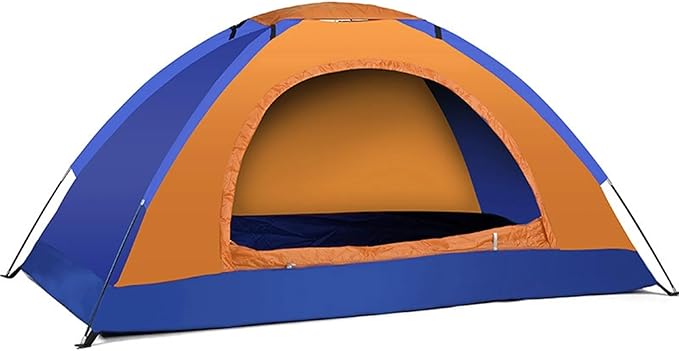 1-2 Person Ultralight Single-Layer Camping Tent – Anti-UV Portable Tent for Hiking Backpacking &amp Fishing Trips