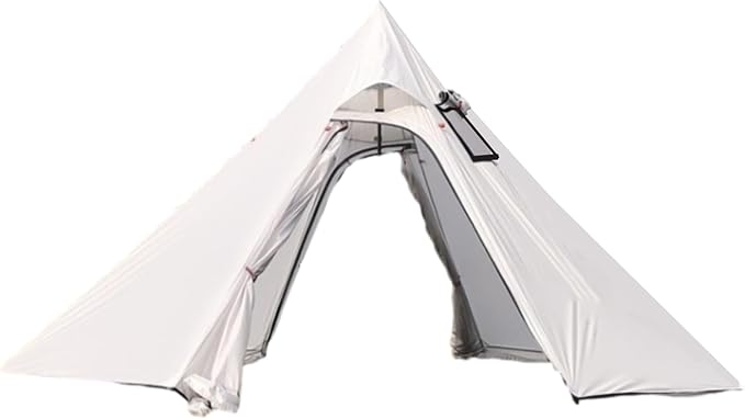 DANCHEL OUTDOOR Backpacking Hot Tent with Stove Jack 4 Season Lightweight Tipi Tent for 2/4/6 Person Winter Camping Hunting 10.5FT-16.4FT