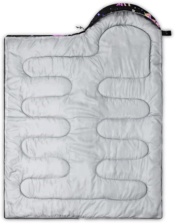 Kids Sleeping Bag for Boys and GirlsMixed Color Star Dot-Lightweight Warm Portable Outdoor Indoor-Waterproof Cold Weather Resistant Sleeping Bag for Camping Hiking