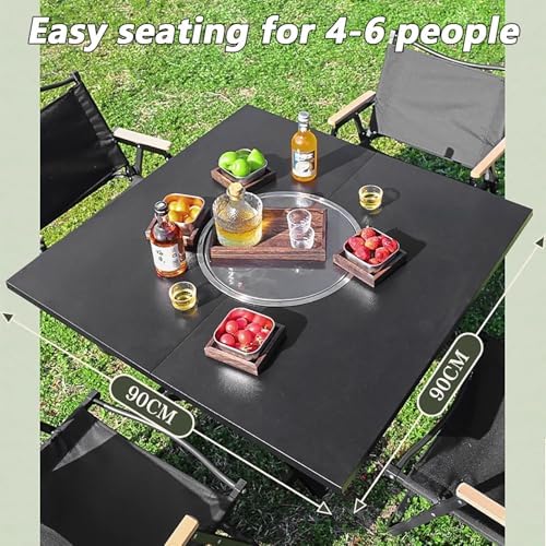Portable Grill Table - Folding Outdoor Cooking Table for BBQ Picnic Camping Hiking Beach - Quick Installation Durable Construction