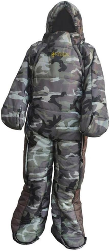 Full Body Wearable Sleeping Bag with Legs for Outdoor Use Multicolor XL