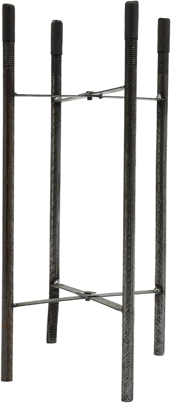 Street Light Pole Black Outdoor Galvanized Solar Street Lamp Post Split Street Lamp Post Outdoor Street Courtyard Parking Lot Lighting Post w/Mounting Rebar Cage for Street (19.7ft 114+76mm)