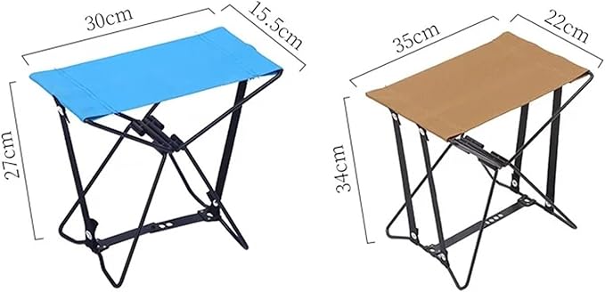 Lightweight Oxford Cloth Portable Folding Stool – Mini Outdoor Stool for Camping Travel Fishing &amp Queuing(Fluorescent Greens)