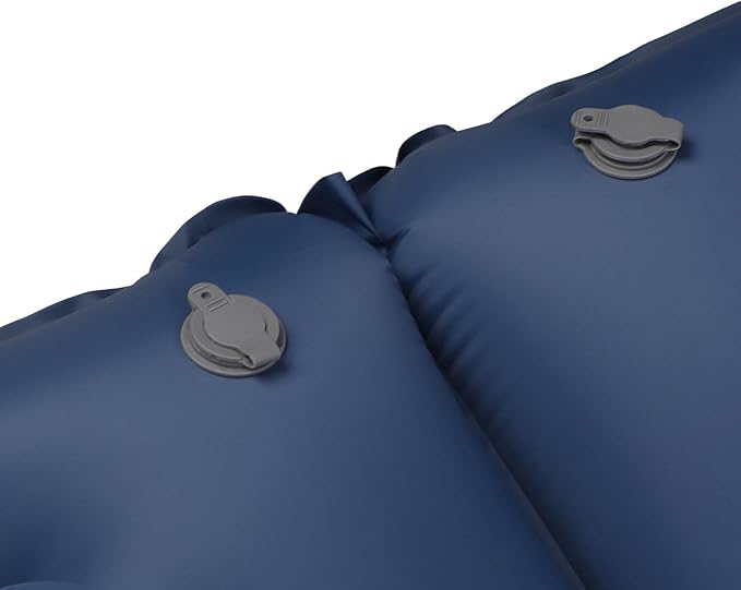 Double Camping Sleeping Pad Inflatable Nylon Air Mattress Camping Beds with Pillow for Backpacking Hiking Traveling Tent