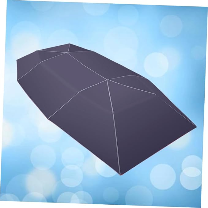 Unomor Car Roof Shade Tarp Durable Black Canopy Awning for Outdoor Sun Shelter UV Stabilized for Garden Patio and Balcony Use
