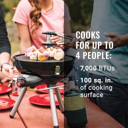 Coleman 4-in-1 Portable Propane Grill with 4 Cooking Attachments Grill/Stove/Griddle/Wok with 7000 BTUs of Power for Grilling Tailgating Camping BBQ &amp More