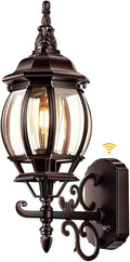 VIANIS Oil Rubbed Bronze Outdoor Light Fixtures Wall Mount Modern Front Porch Lanterns Wall Sconce Anti-Rust Outside Garage Lights Dusk to Dawn Lighting for Patio Waterproof Coach Lights for House