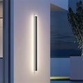 47.2In 4000K Long Outdoor Wall Light IP65 WaterproofModern Black Exterior Wall Mount Lighting for Porch Courtyard1Pack