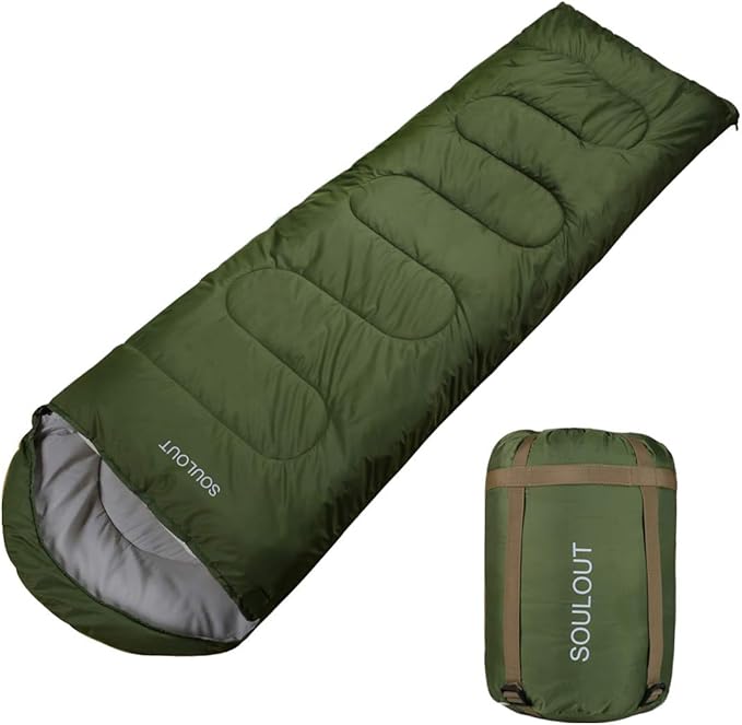 3-4 Season Sleeping Bag for Adults &amp Kids Lightweight Warm Cold Weather Camping Bag with Waterproof Compression Sack – Portable for Hiking Backpacking Traveling &amp Outdoor Adventures
