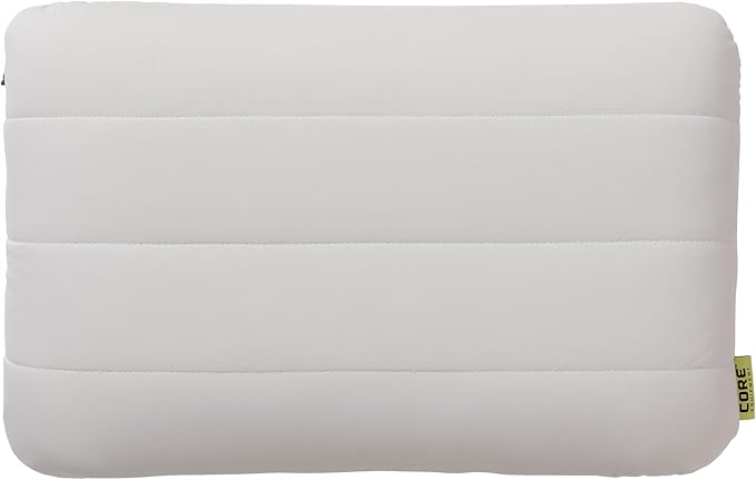CORE Camping Pillow with Removable Cover | Lightweight Compact and Comfortable | Adjustable Support for Back Side and Stomach Sleepers | Ideal for Travel Hiking and Outdoor Adventures