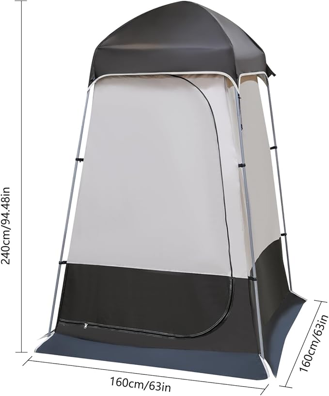 Brown Outdoor Camping Tent Portable Privacy Shelter for Hiking - Ideal for Shower and Toilet Use Perfect for Camping Hiking and Festivals