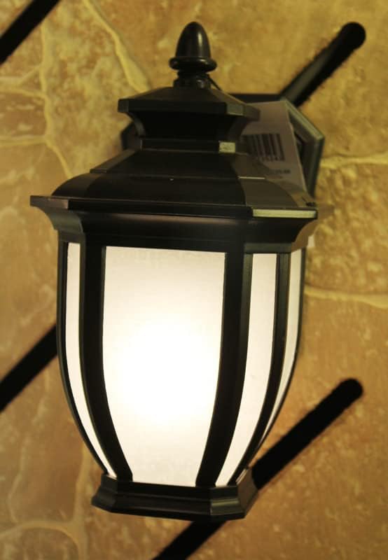 Kichler Salisbury 10.25 1 Light Outdoor Wall Light with White Linen Glass in Rubbed Bronze