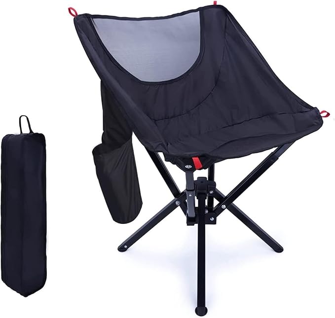 Fishing Chairs Portable Compact Quick Setup Outdoor Camping Chair(Black)