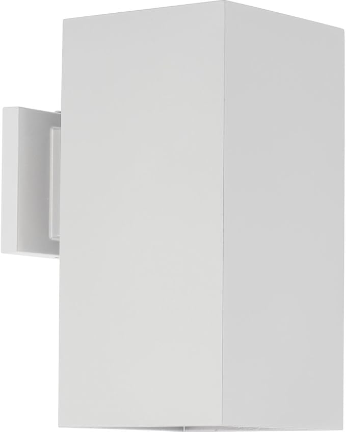 Progress Lighting 6 Aluminum Outdoor Wall Lantern Light Square Collection Outdoor P5643-30 White