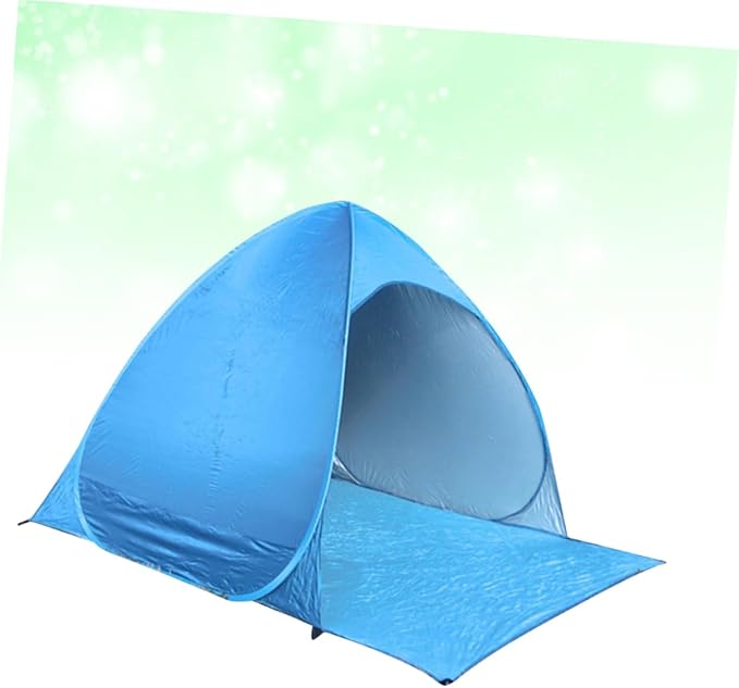 1Pc Automatic Beach Tent Lightweight Sun Shelter Quick Setup Seconds Portable Outdoor Camping Tent for Beach Party Fishing Hiking Blue