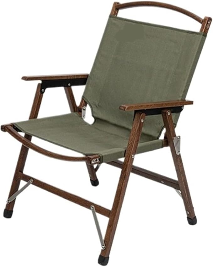 Solid Wood Camping Chair Outdoor Folding Travel Portable Emotional Picnic Supplies Equipment(TW9067-G)