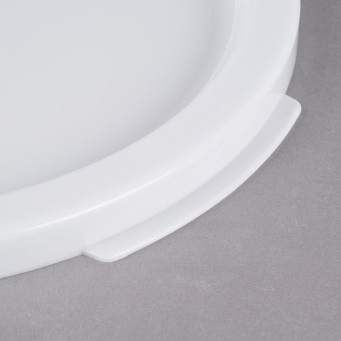 Soro Essentials- 12-1/2” Polypropylene Round Food Storage Container Lid Only White Color- Fits 1218 and 22 qt. Round Food Storage Container Lid for Pantry Organizer Storage Perfect for Kitchen Fridge