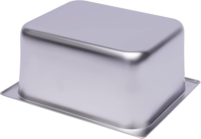 6 Pack 1/2 Size Stainless Steel Steam Hotel Pan 12.99x10.24x6in Steam Table Pan Food Service Pan for Party Kitchen Restaurant Hotel