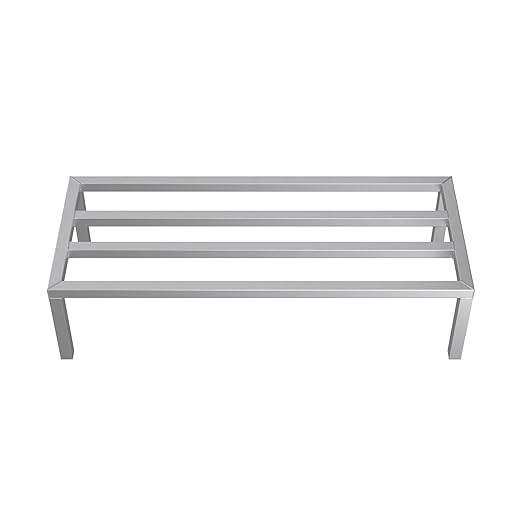 48'' x 20'' x 12'' Aluminum Welded NSF Certified Dunnage Rack - 1685 lb. Capacity for Restaurant Storage Warehouse Garage