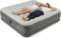 Naturehike Pongee Fabric Queen Air Mattress with Self-Stop High-Speed Built in Pump 15.8 Thicken Deluxe Blow Up Mattress Waterproof 2-Min Fast Inflatable Airbed for Home Camping Guests Travel