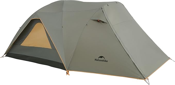 Naturehike KOTA 4/6/8 Person Camping Tent Double Layer Waterproof 4 Person 6 Person 8 Person Tents for Camping Large and Tall Family Tent with Vestibules Porch
