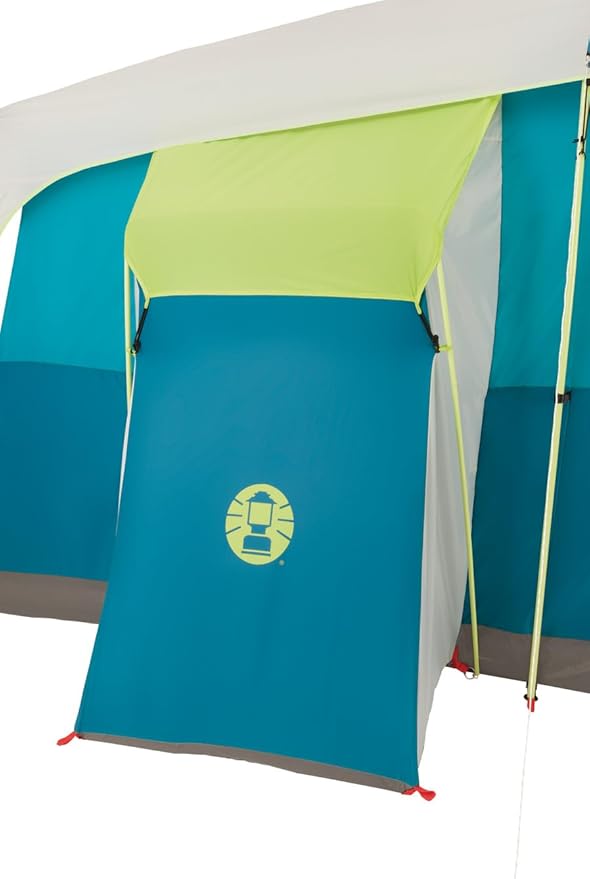 Coleman Tenaya Lake 8-Person Cabin Tent with Built-in Closet Fast-Pitch Tent Sets Up in Under 10 Mins Family Tent with Rainfly &amp Wheeled Carry Bag