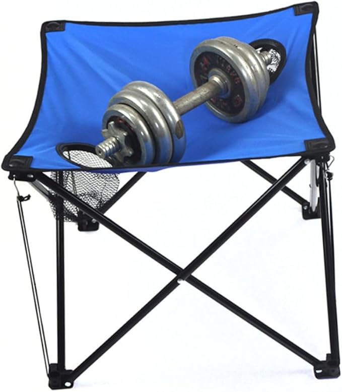 Sosoport Portable Folding Table with Cup Holders Lightweight Compact Picnic Desk for Outdoor Camping BBQ and Beach Activities Blue