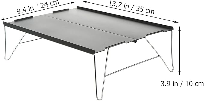 Aluminum Alloy Small Camping Table Portable Foldable Picnic Food Table
